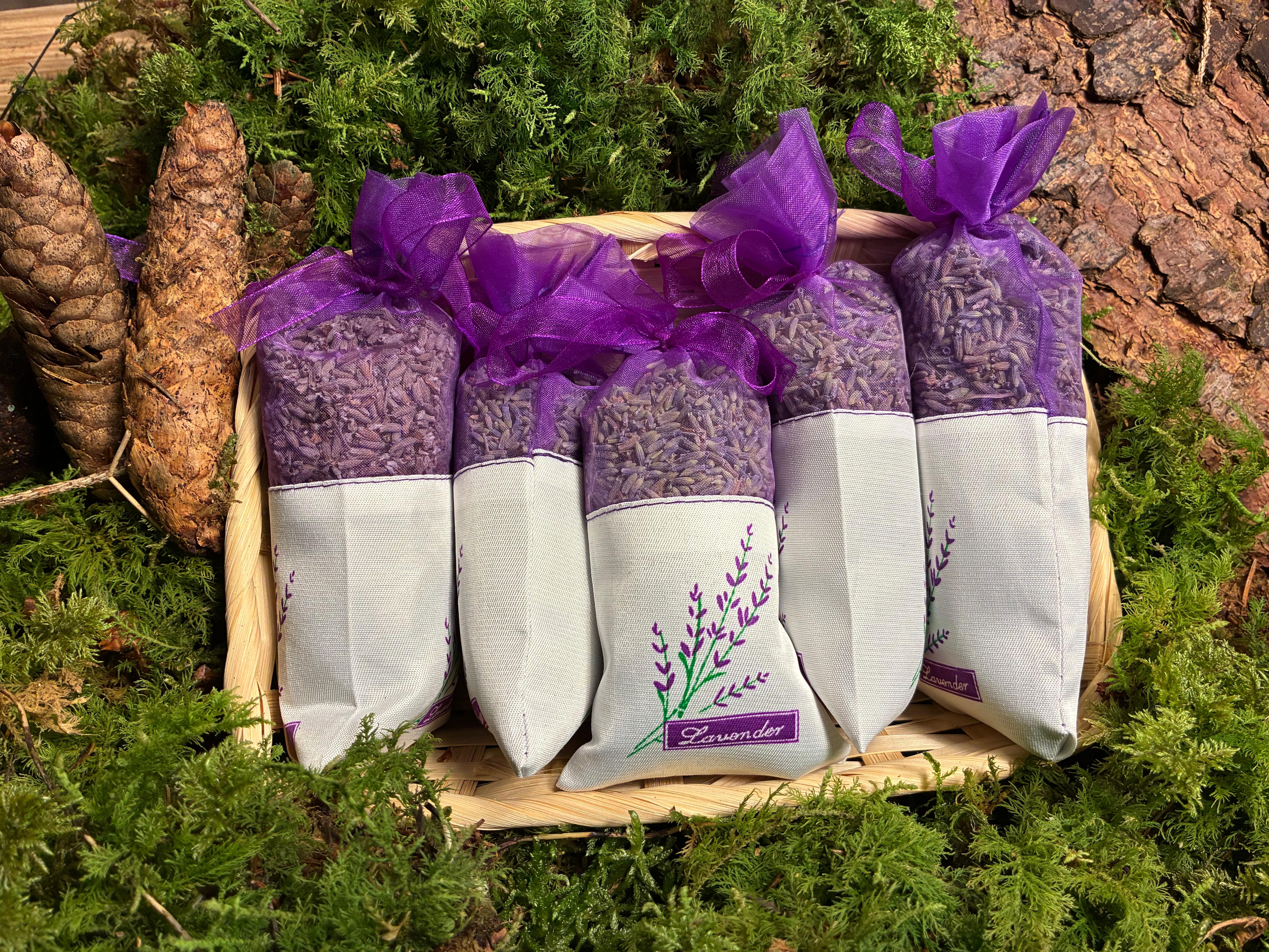 Bio Lavendelsäckchen Provence 18 g – Lila mit Lavendelmotiv