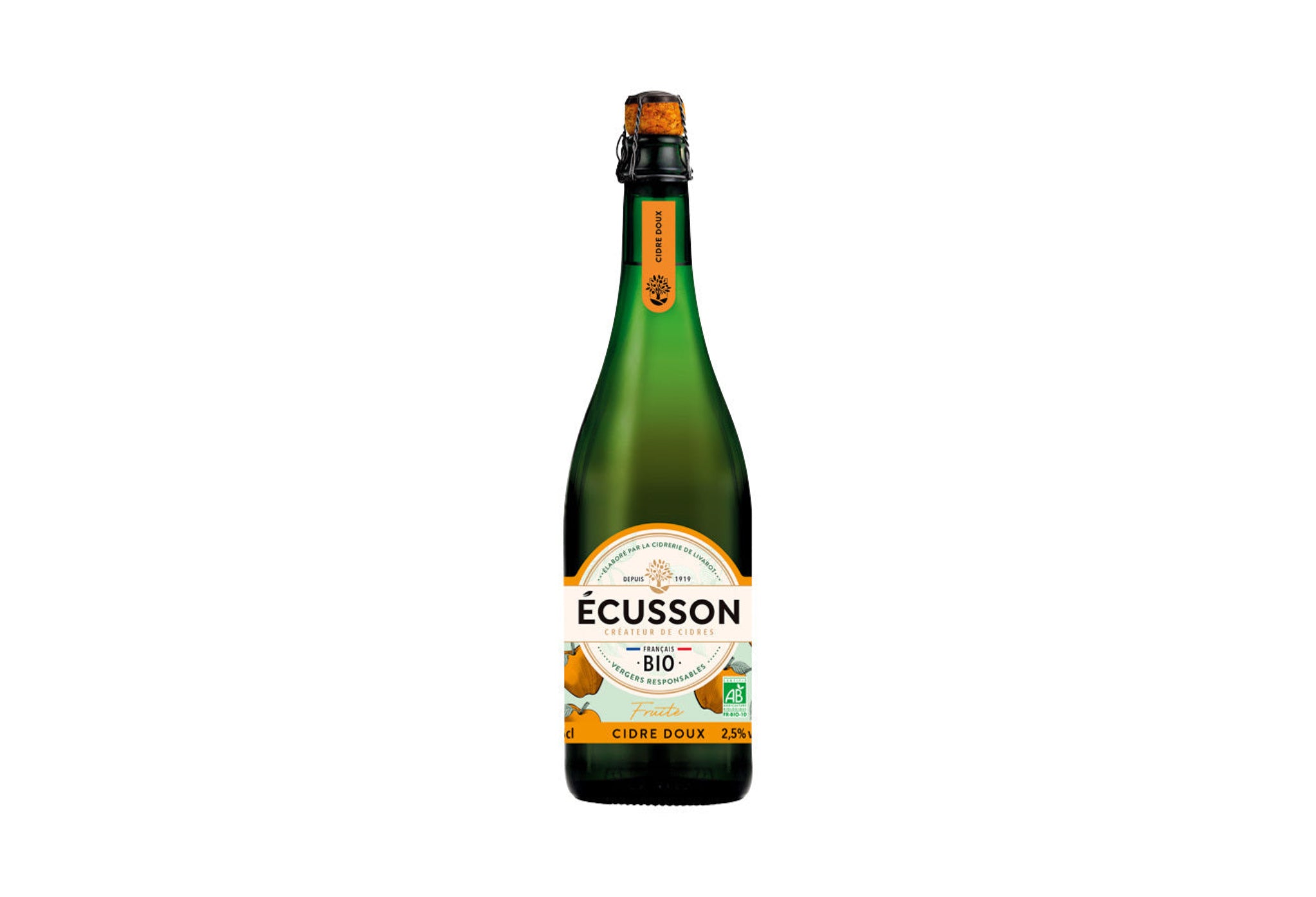 Cidre Doux Fruité BIO Ecusson